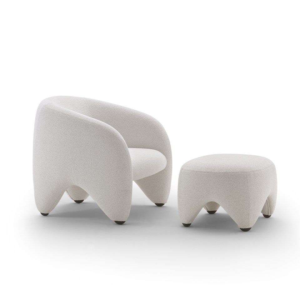 poltrona e pouf yuzu arflex